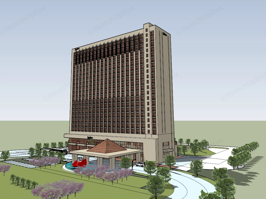 Radisson Hotel sketchup model preview - SketchupBox