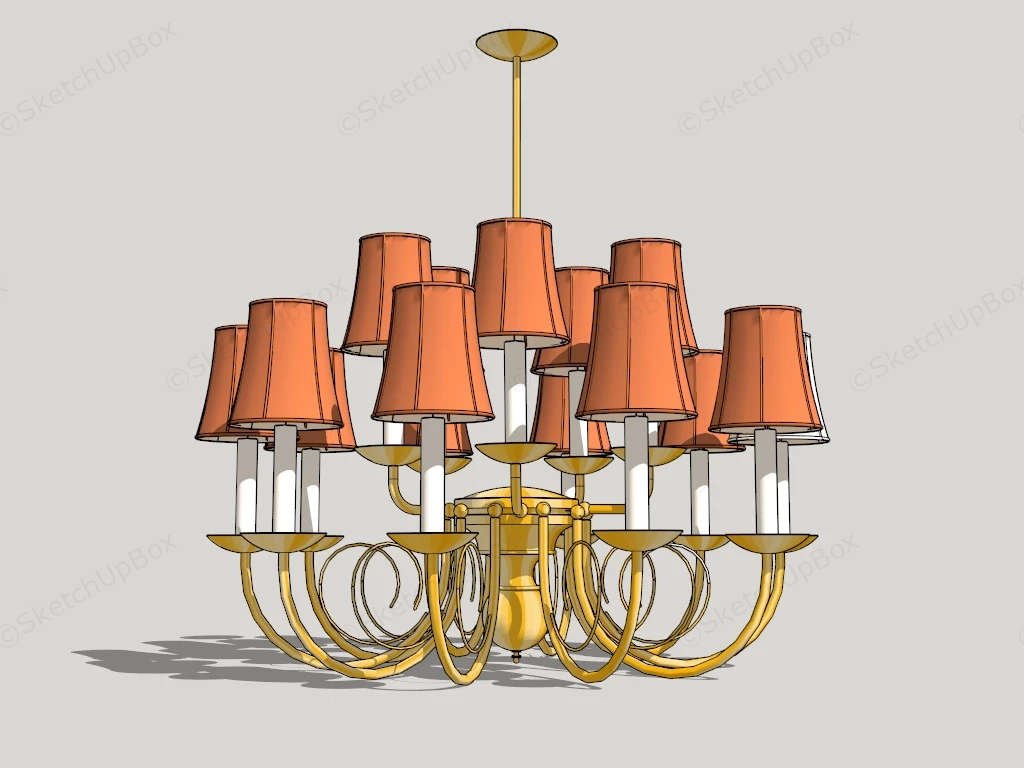 Classic Chandelier sketchup model preview - SketchupBox