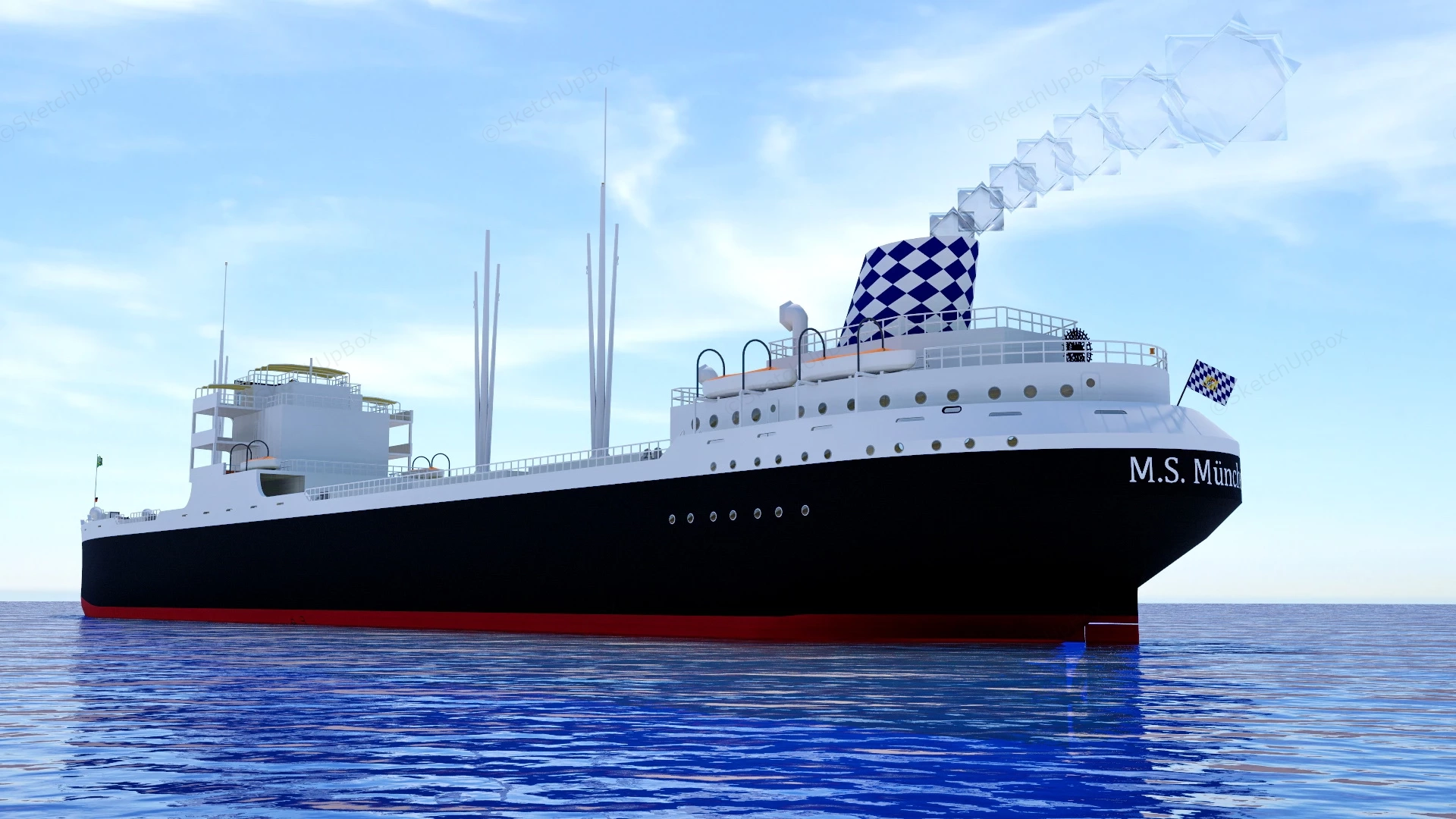 Bulk Carrier Ship sketchup model preview - SketchupBox