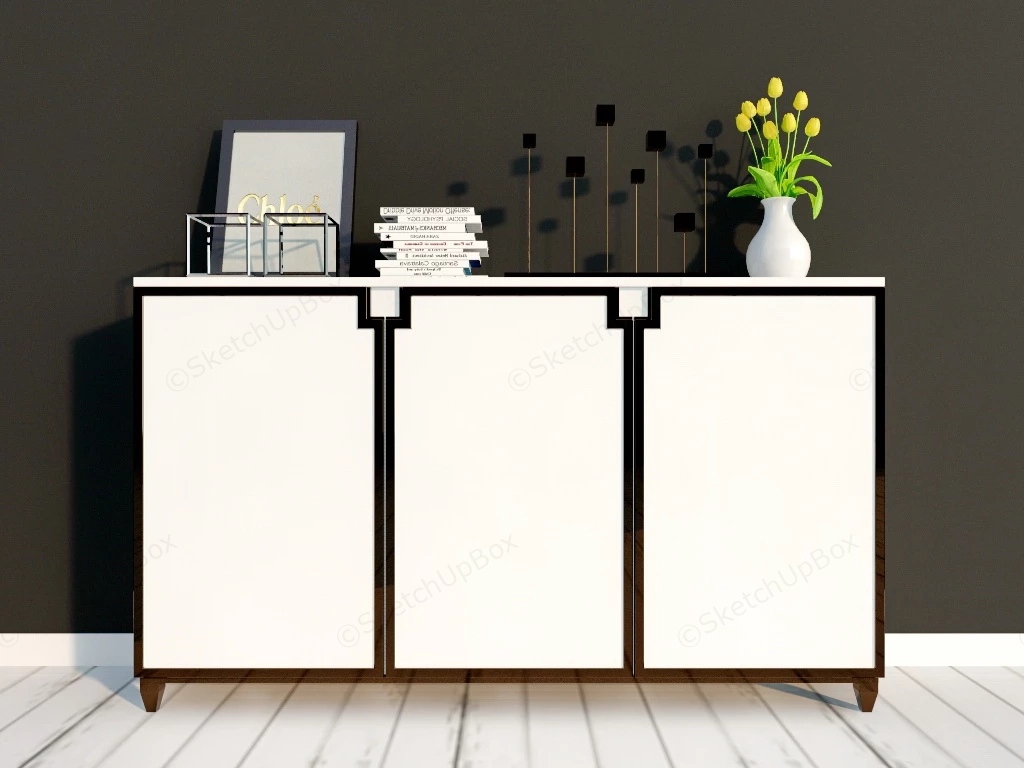 Accent Console Cabinet sketchup model preview - SketchupBox