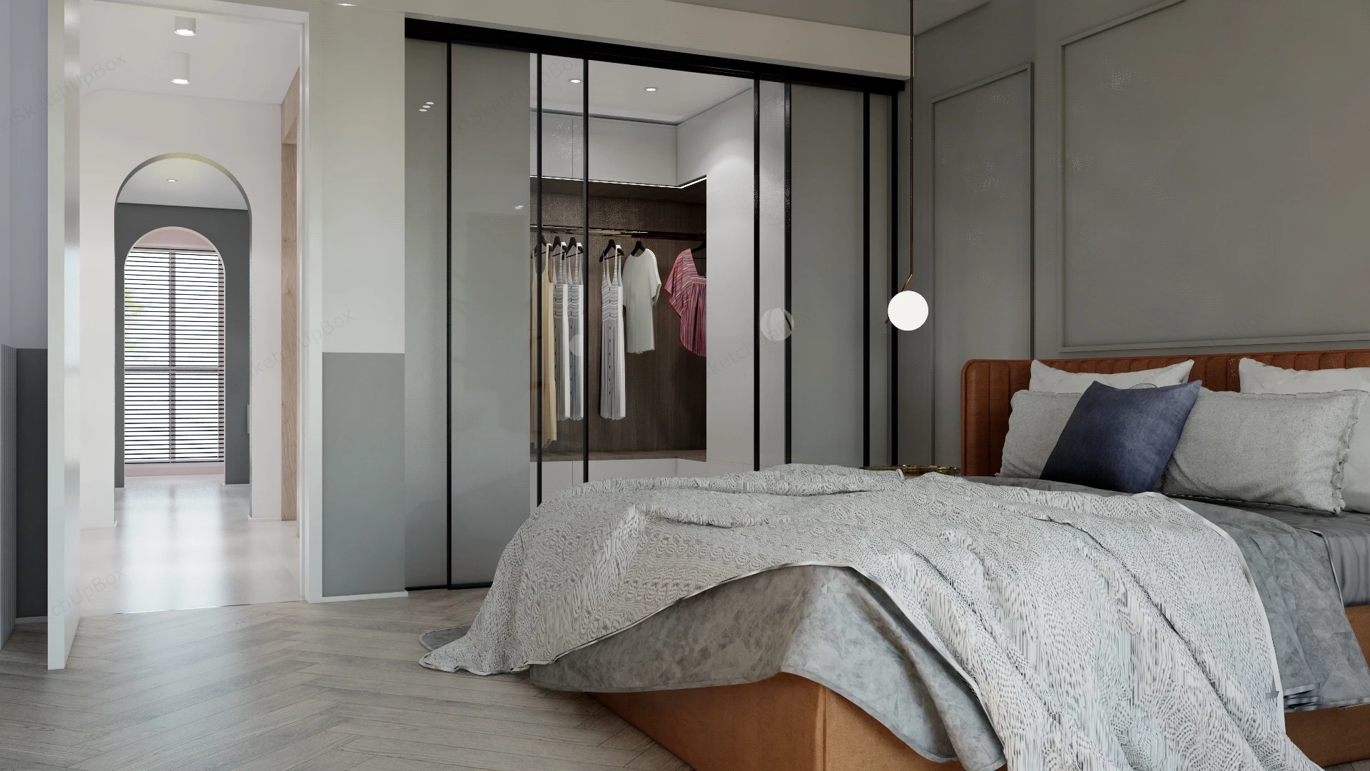 Modern Loft Interior Design sketchup model preview - SketchupBox