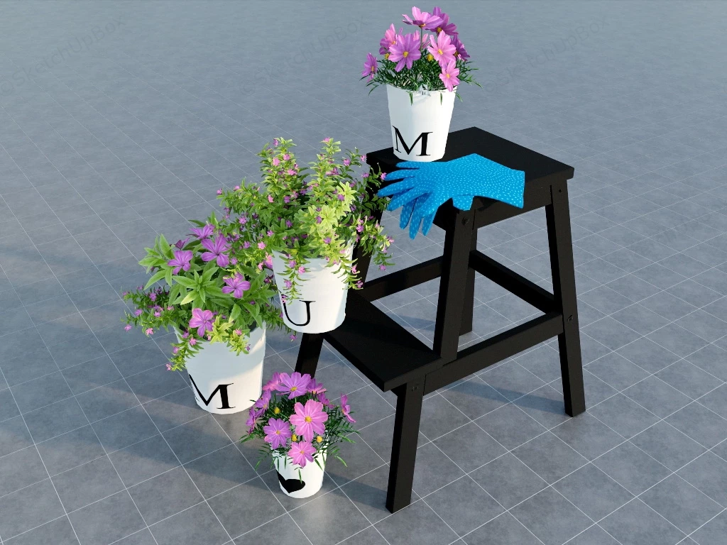 Flowers With Stand sketchup model preview - SketchupBox