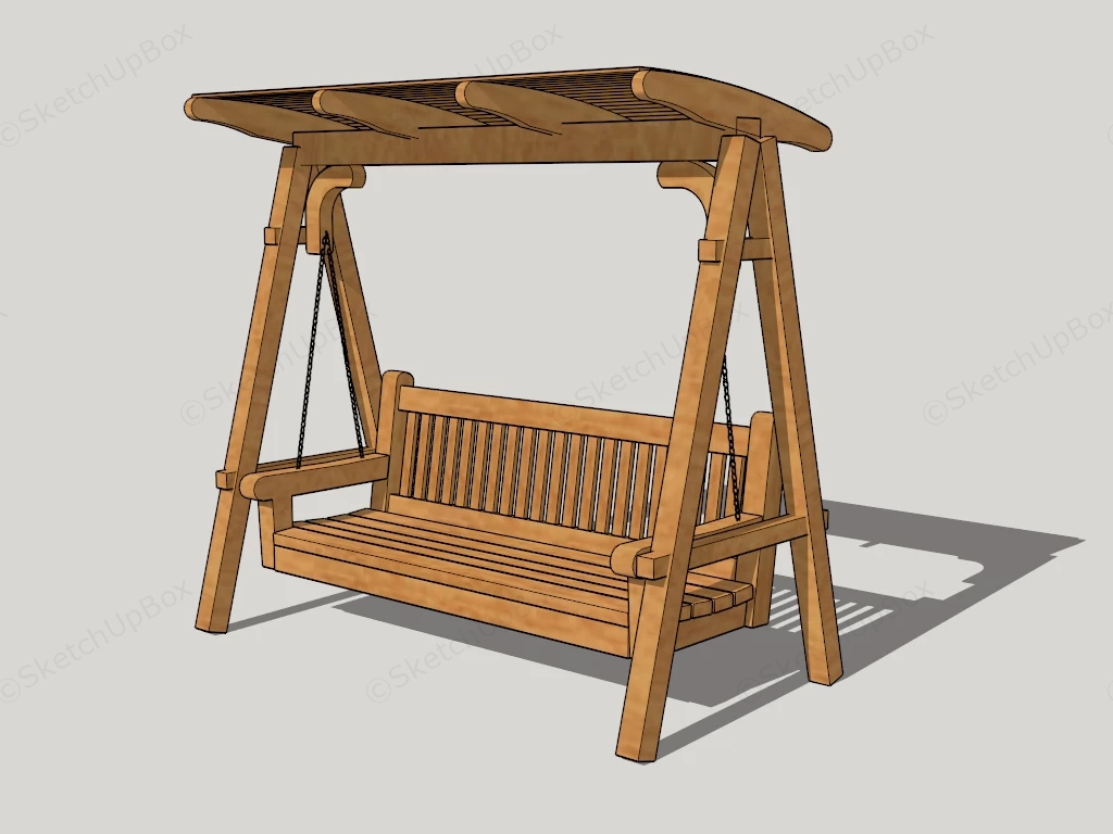Outdoor Yard Swing sketchup model preview - SketchupBox