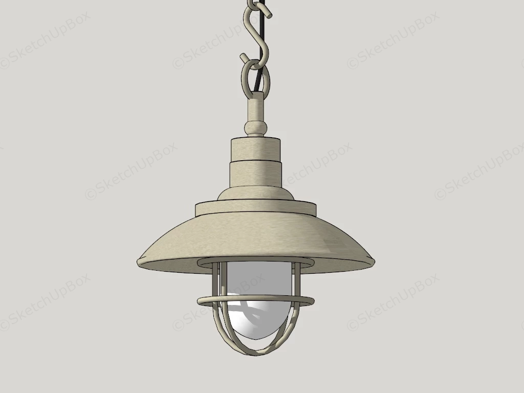 Industrial Pendant Light Fixture sketchup model preview - SketchupBox