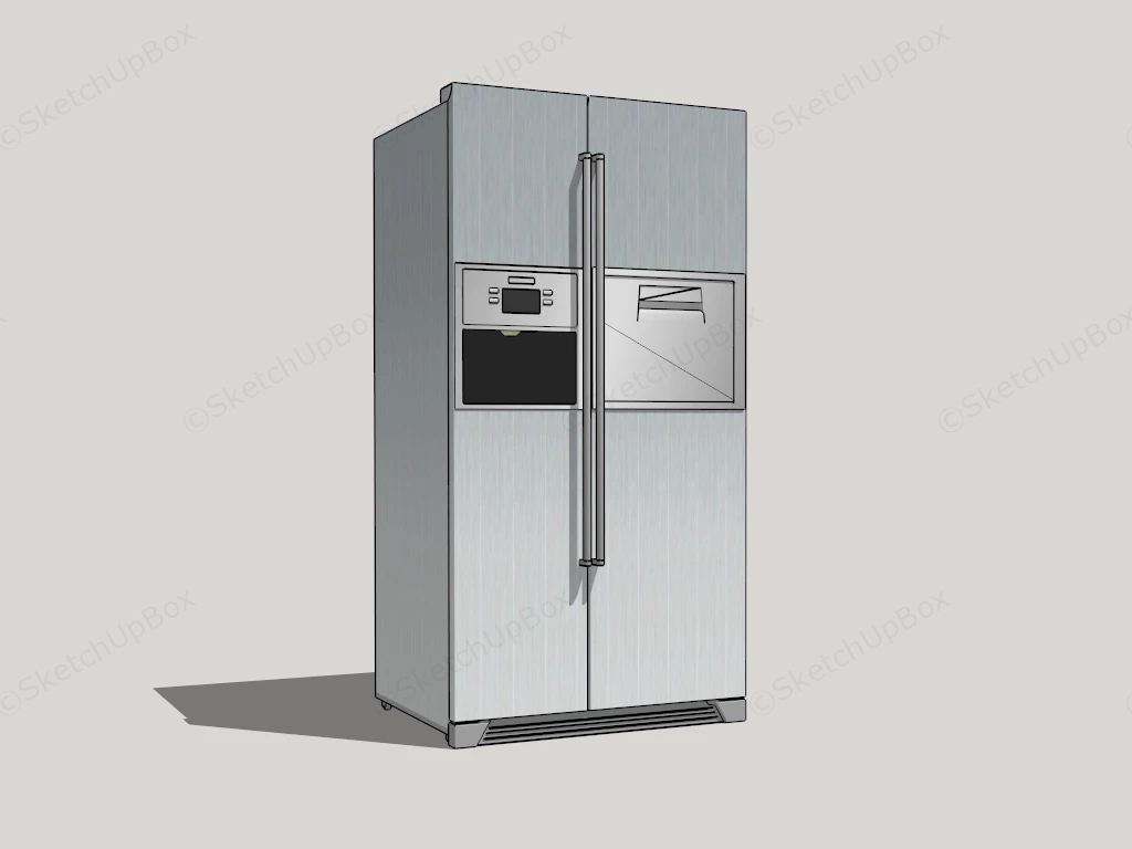Side By Side Refrigerator sketchup model preview - SketchupBox