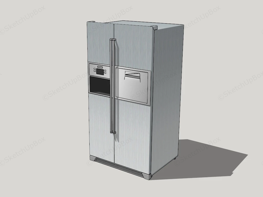 Side By Side Refrigerator sketchup model preview - SketchupBox