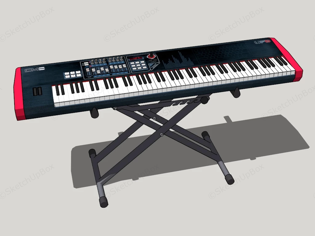 UF8 Keyboard sketchup model preview - SketchupBox