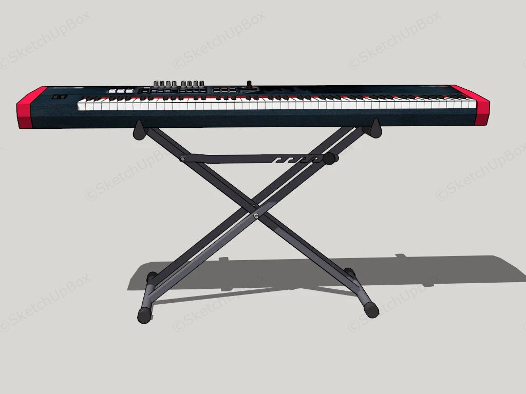 UF8 Keyboard sketchup model preview - SketchupBox