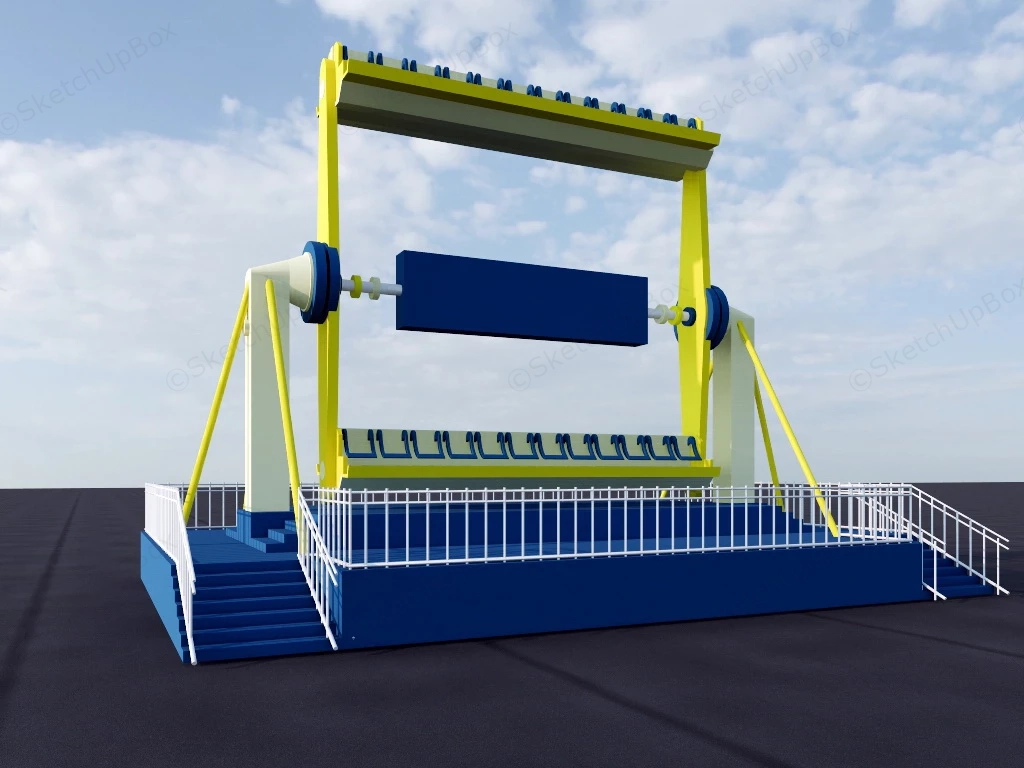 Top Spin Ride sketchup model preview - SketchupBox