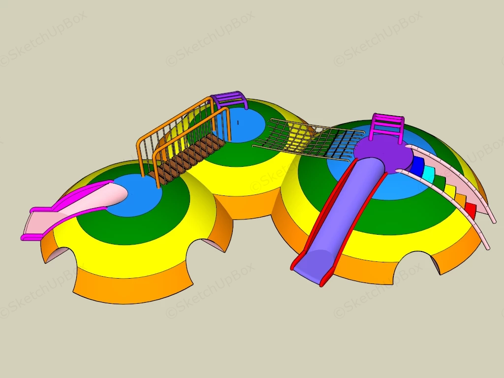 Toddler Climbing Structure sketchup model preview - SketchupBox