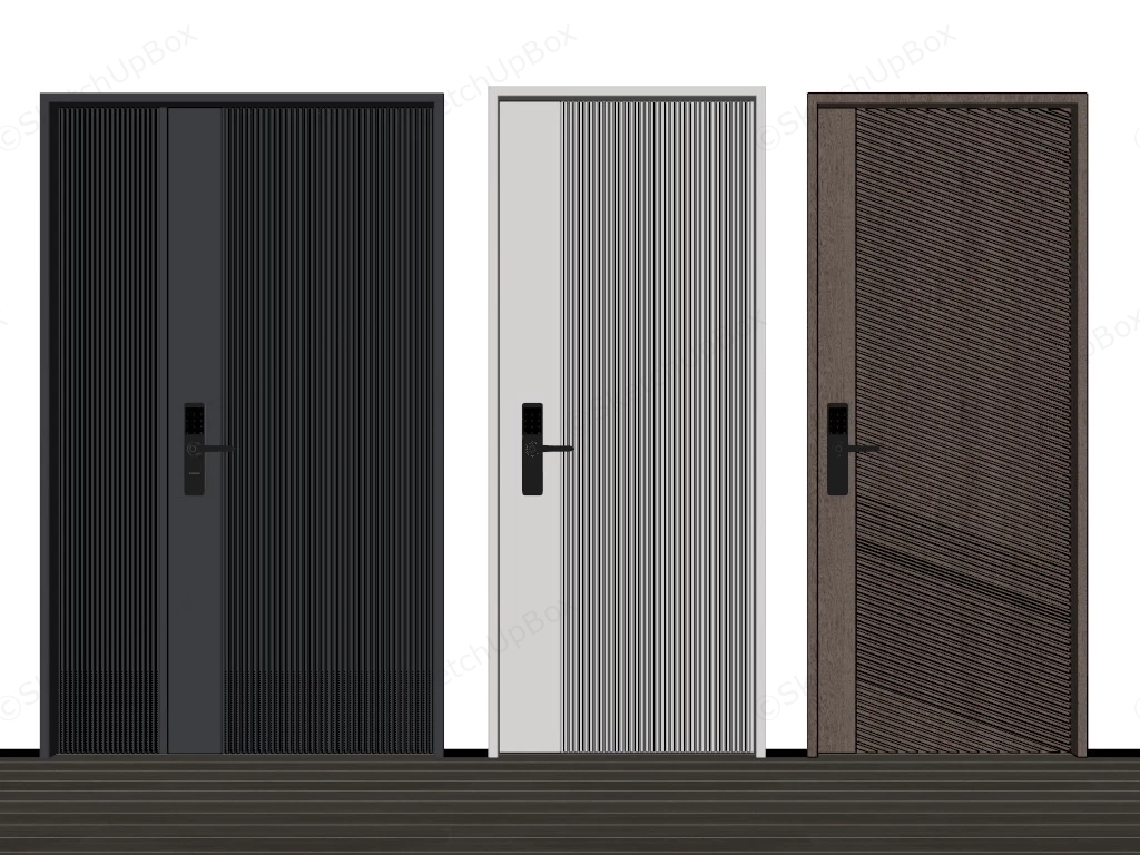Commercial Interior Office Doors sketchup model preview - SketchupBox
