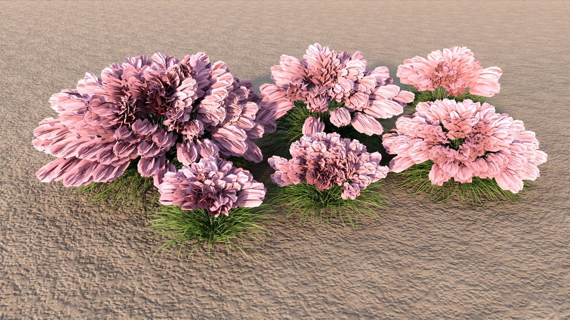 Ornamental Grasses With Flowers sketchup model preview - SketchupBox