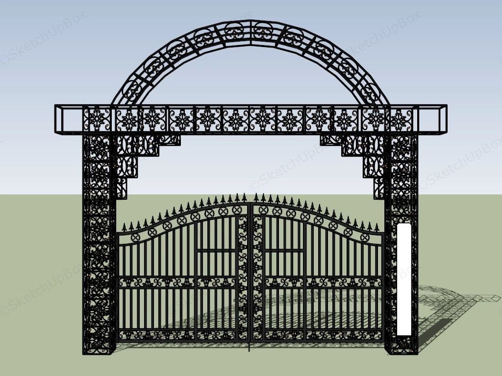 Victorian Iron Gate sketchup model preview - SketchupBox