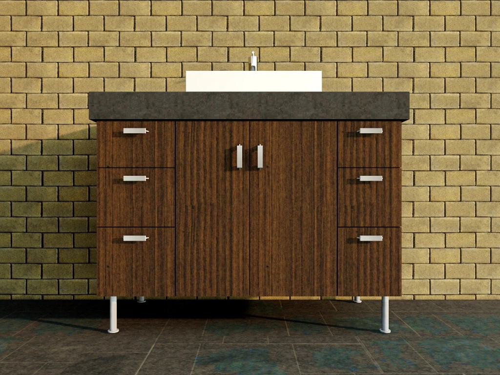 Bathroom Vanity Cabinet sketchup model preview - SketchupBox