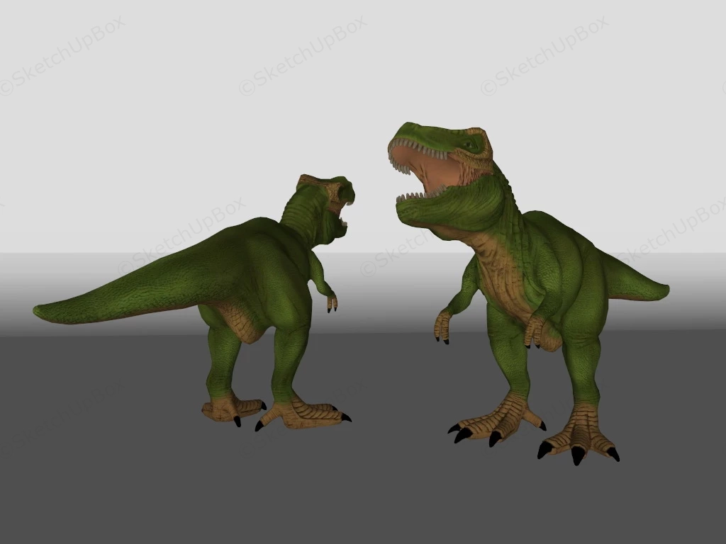 Tyrannosaurus Rex sketchup model preview - SketchupBox