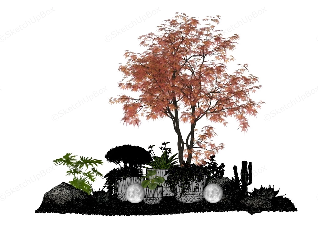 Landscape Design Plants sketchup model preview - SketchupBox