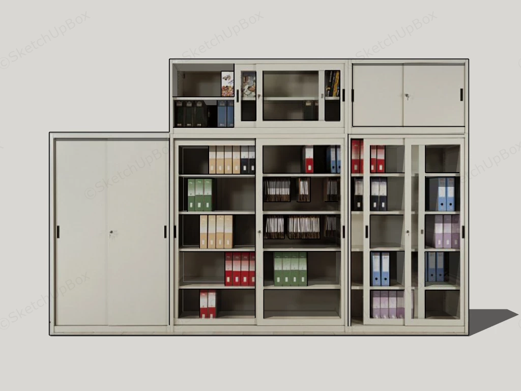 Filing Storage Cabinets sketchup model preview - SketchupBox