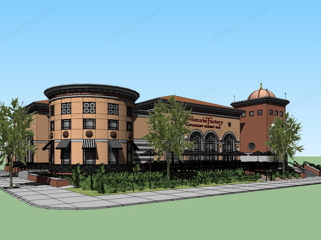 The Cheesecake Factory sketchup model preview - SketchupBox
