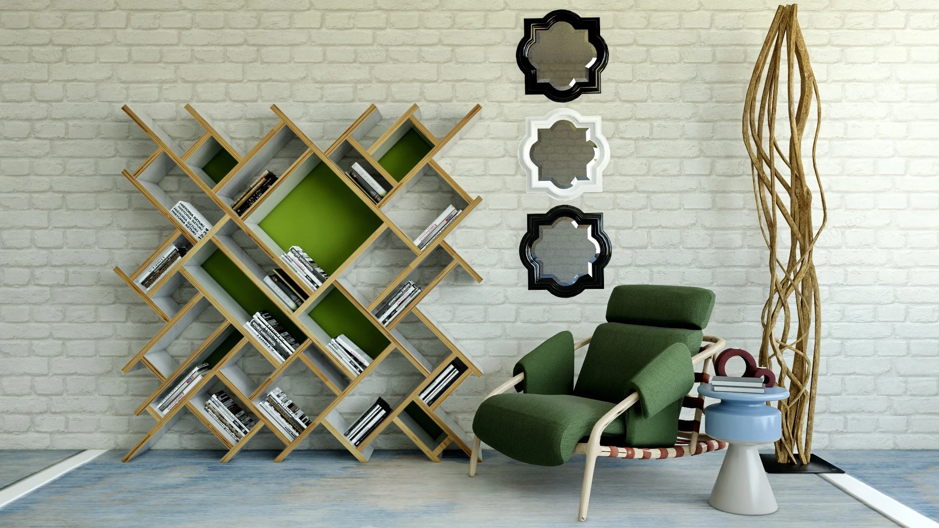 Reading Nook Furniture sketchup model preview - SketchupBox