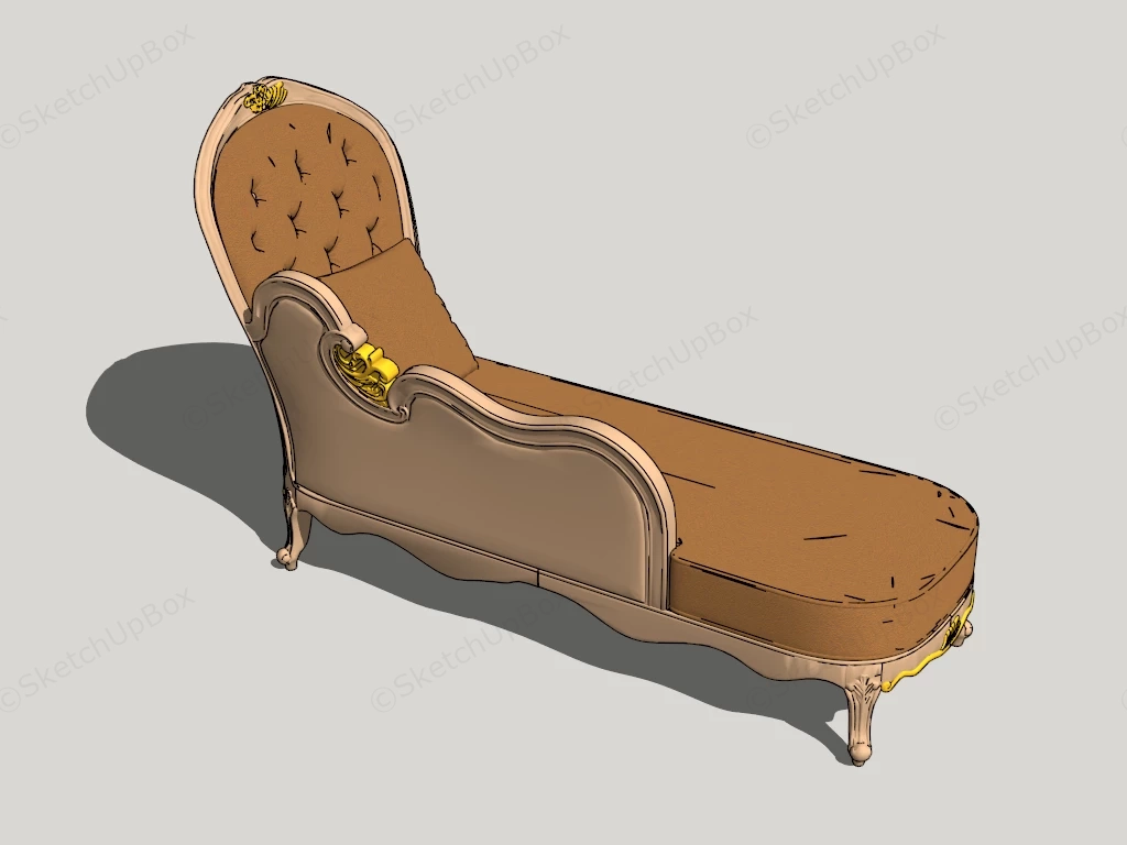 Antique Chaise Lounge sketchup model preview - SketchupBox