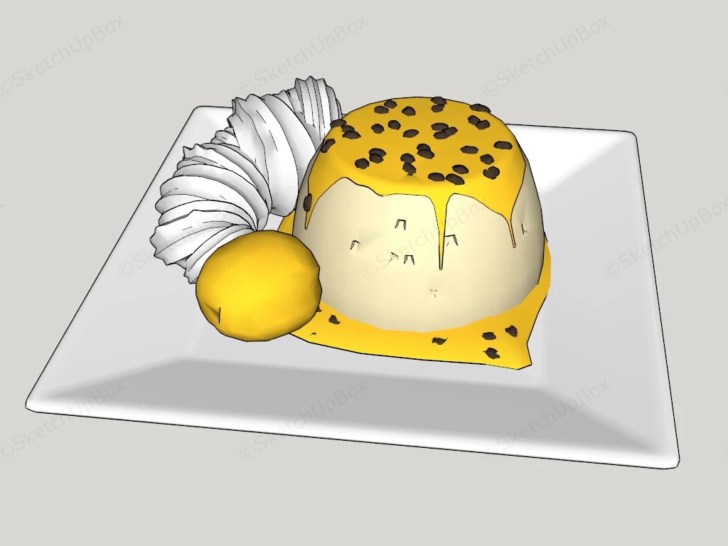 Fruit Cake sketchup model preview - SketchupBox
