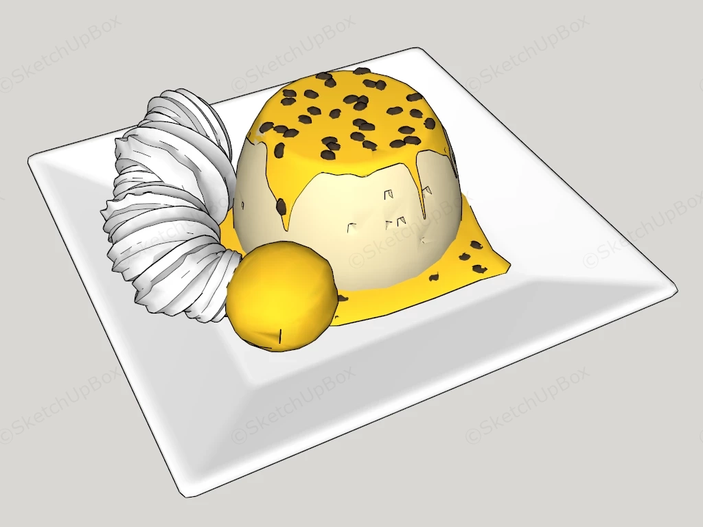 Fruit Cake sketchup model preview - SketchupBox