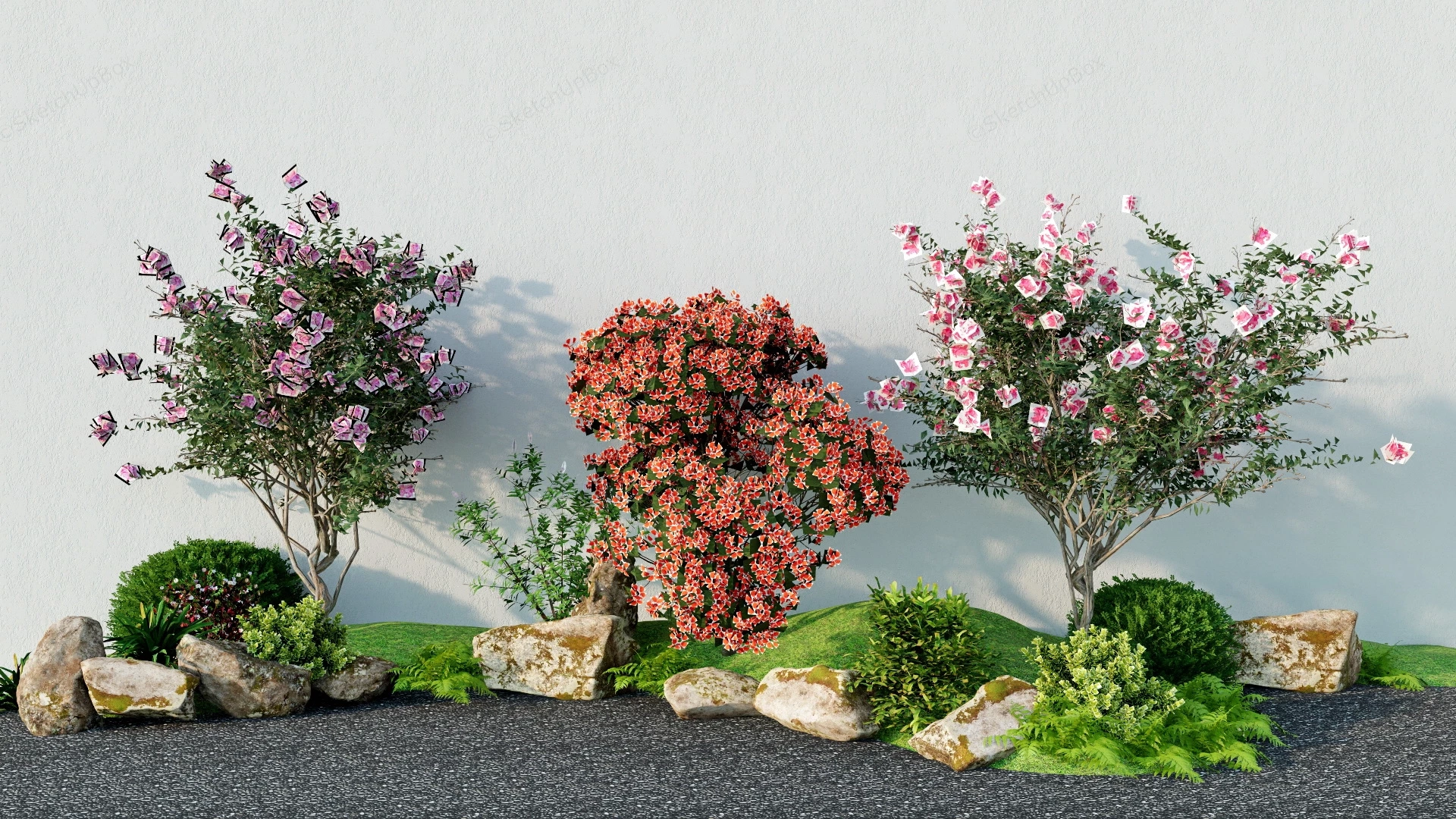 Flower Garden Idea sketchup model preview - SketchupBox