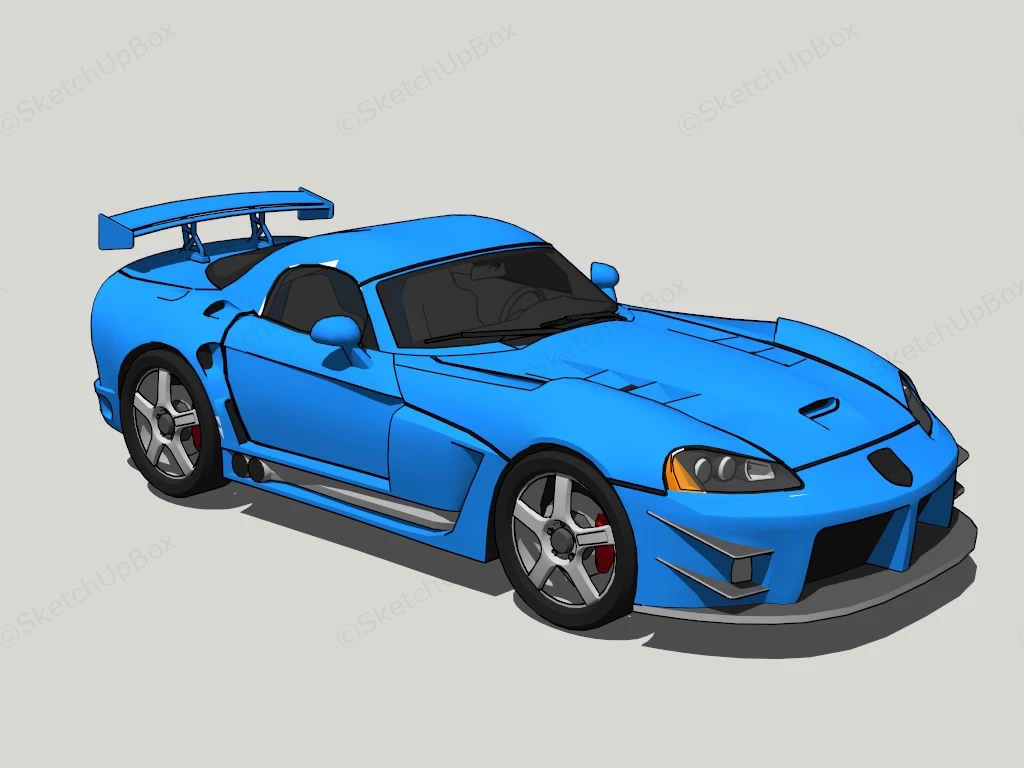 Porsche Sports Car sketchup model preview - SketchupBox