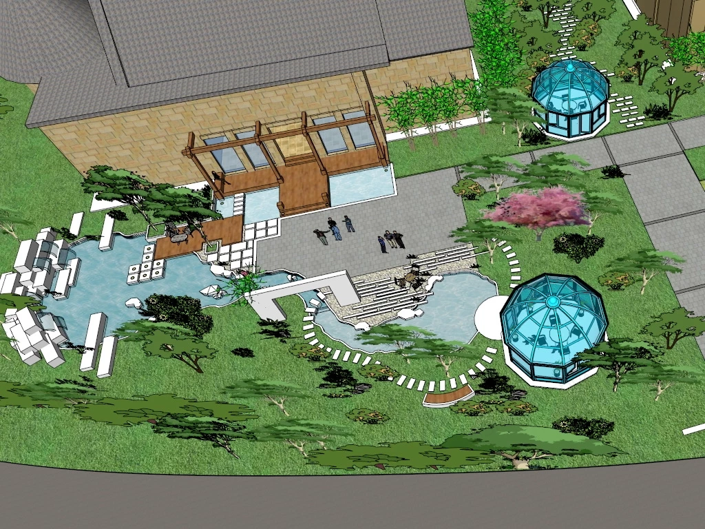 Outdoor Garden SunRoom sketchup model preview - SketchupBox