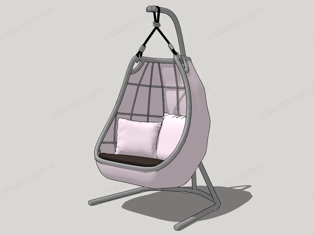 Free Standing Hanging Chair sketchup model preview - SketchupBox