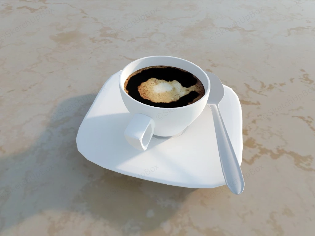 Cup Of Black Coffee sketchup model preview - SketchupBox