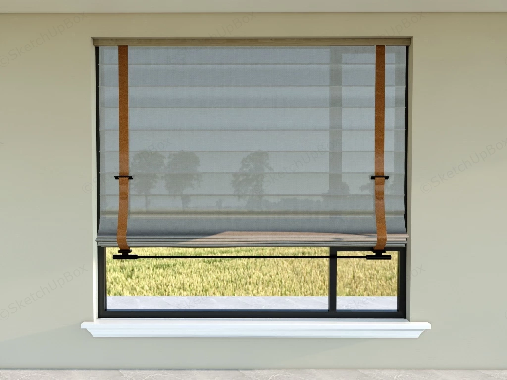 Roman Blinds Design sketchup model preview - SketchupBox