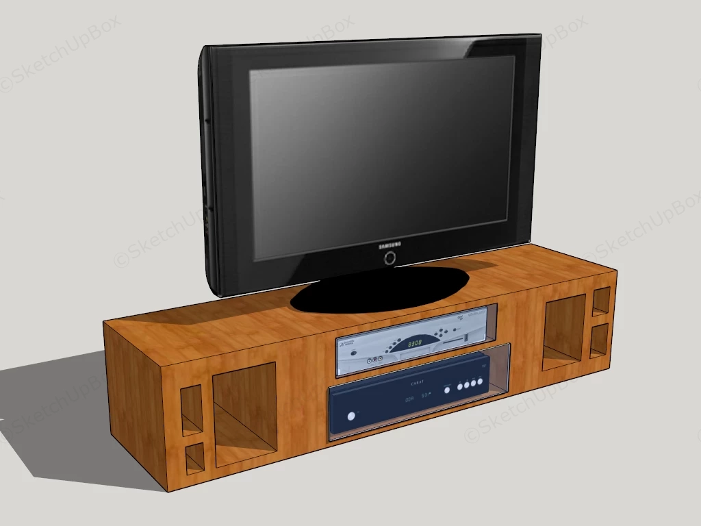 Simple Tv Stand Design sketchup model preview - SketchupBox