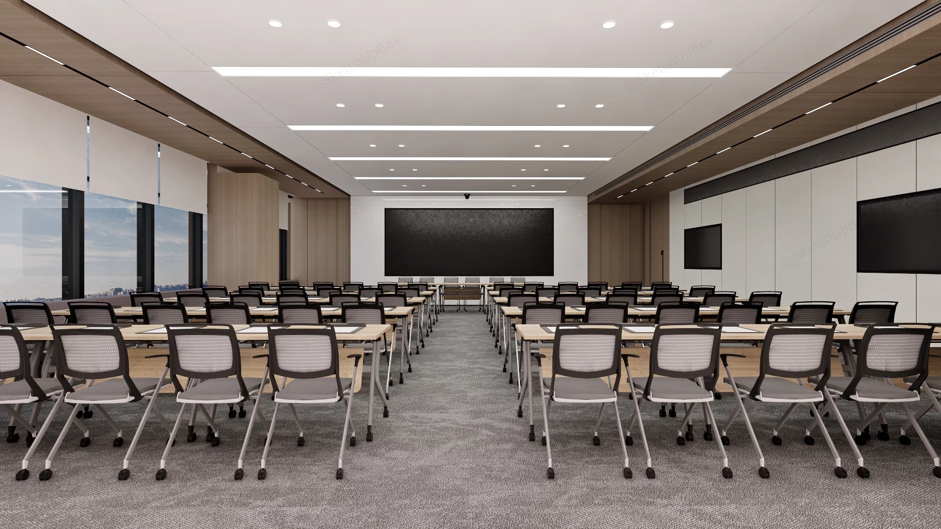 Press Conference Room Design sketchup model preview - SketchupBox