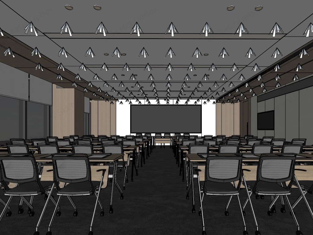 Press Conference Room Design sketchup model preview - SketchupBox