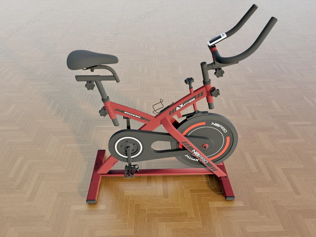 Stationary Exercise Bicycle sketchup model preview - SketchupBox