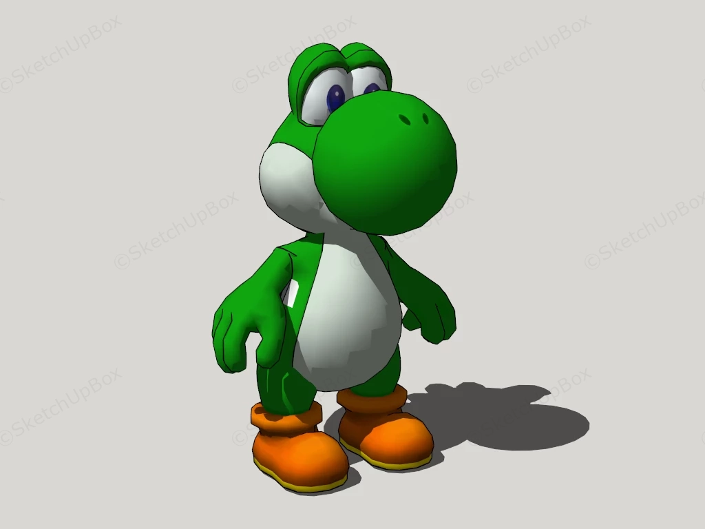 Super Mario Yoshi Toy sketchup model preview - SketchupBox