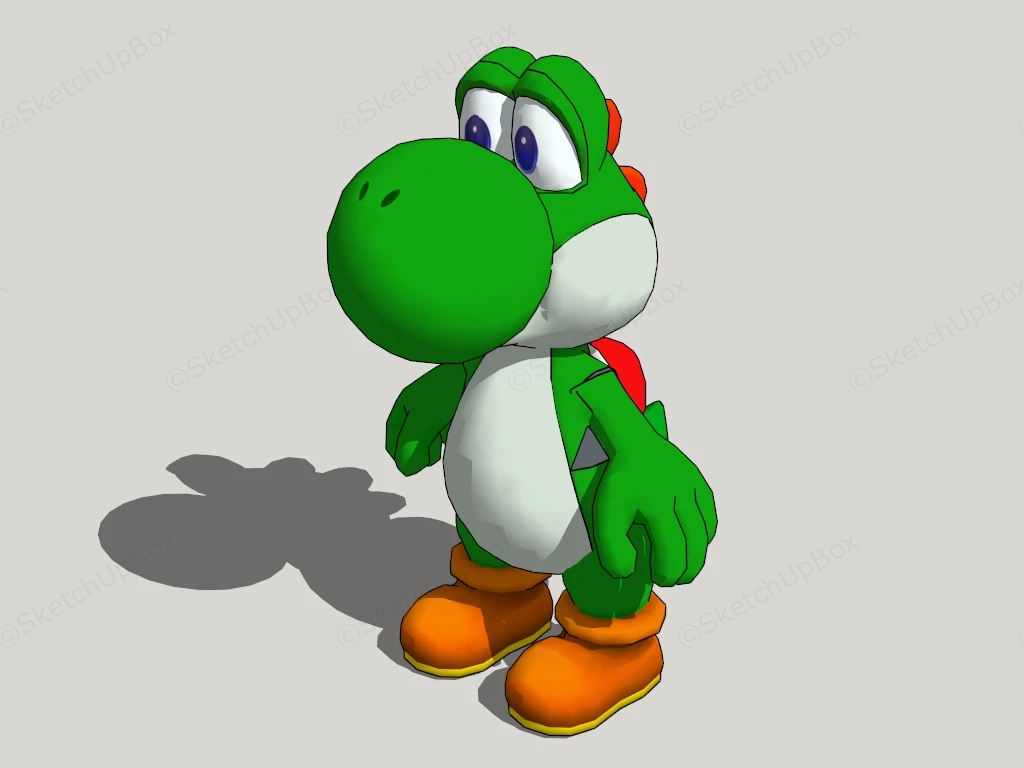 Super Mario Yoshi Toy sketchup model preview - SketchupBox
