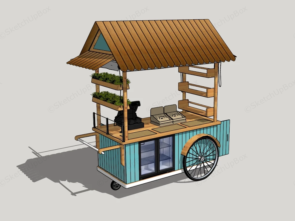 Street Food Cart sketchup model preview - SketchupBox