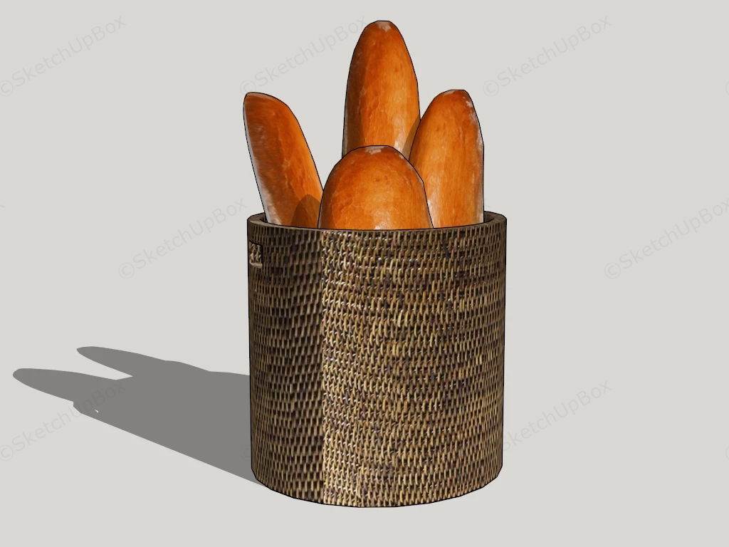 French Baguette sketchup model preview - SketchupBox
