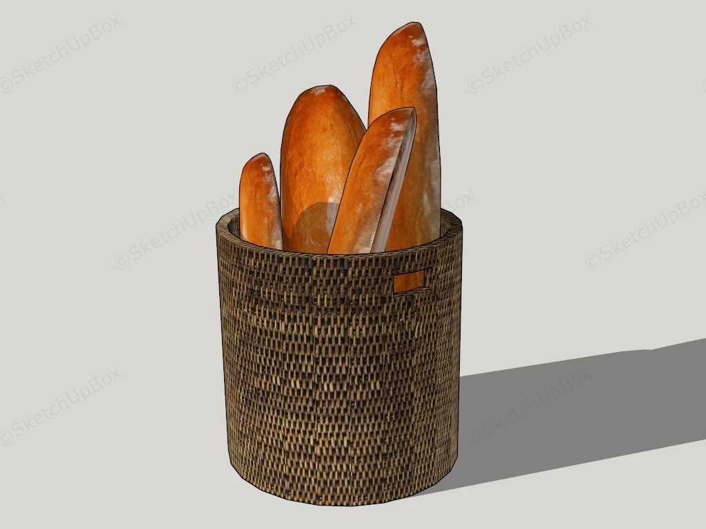 French Baguette sketchup model preview - SketchupBox