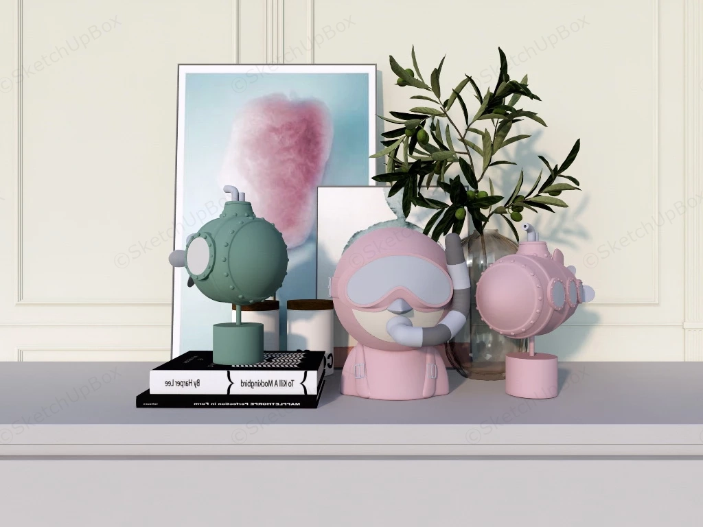 Submarine Home Decor Accents sketchup model preview - SketchupBox