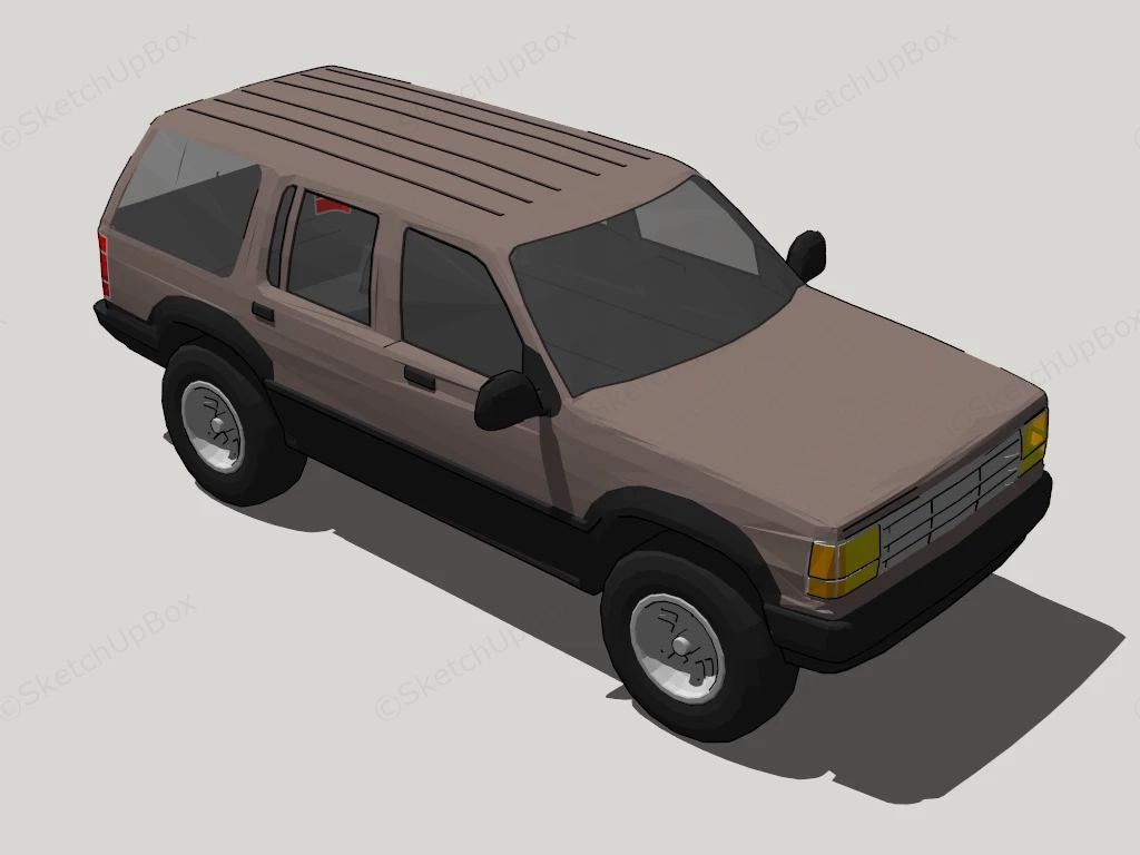 Chevrolet K5 Blazer sketchup model preview - SketchupBox