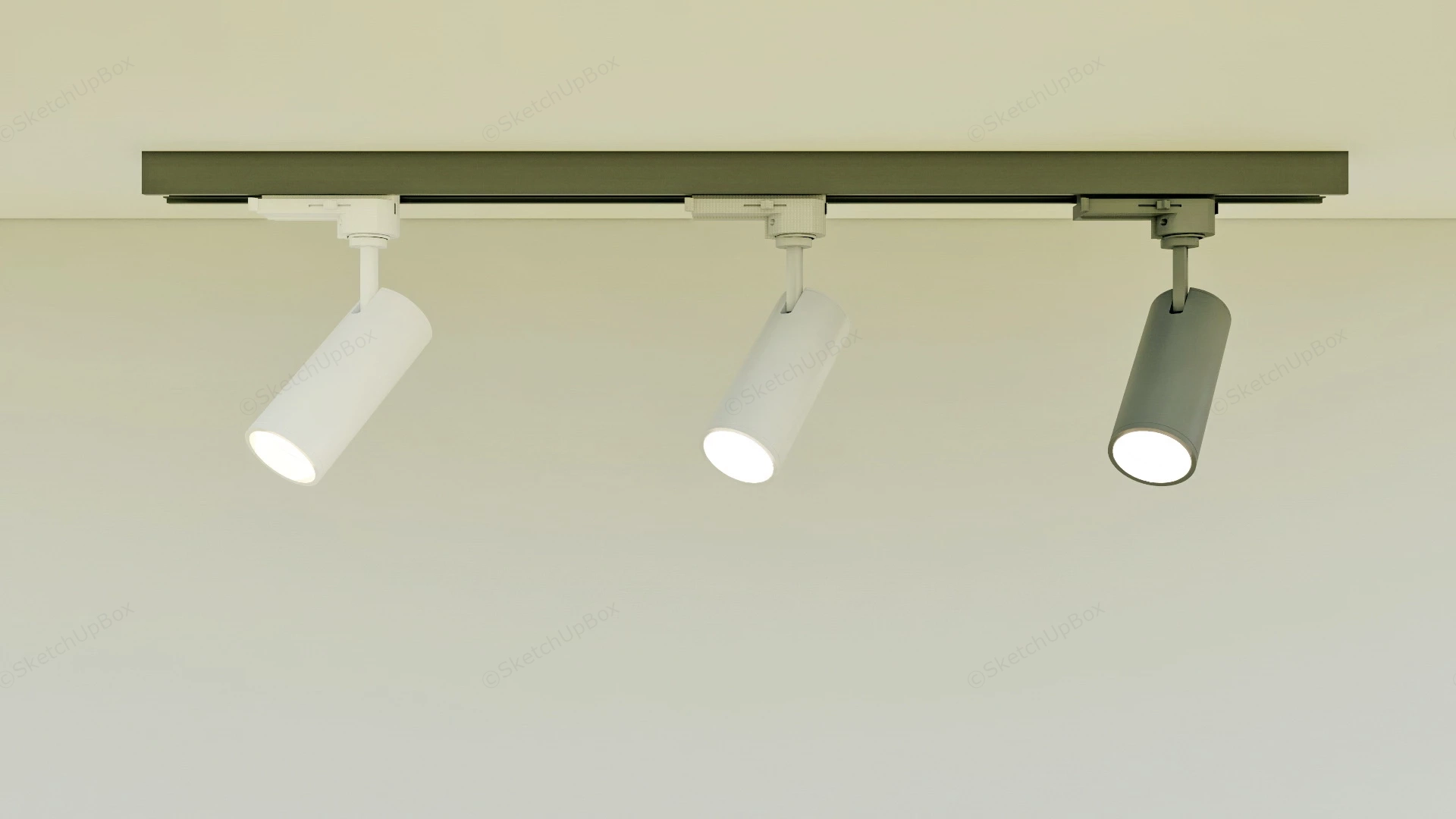 Ceiling Track Lighting sketchup model preview - SketchupBox