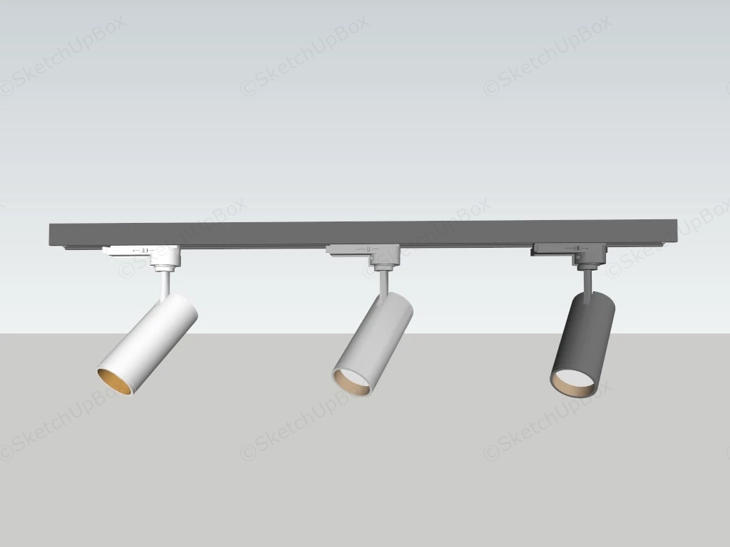 Ceiling Track Lighting sketchup model preview - SketchupBox
