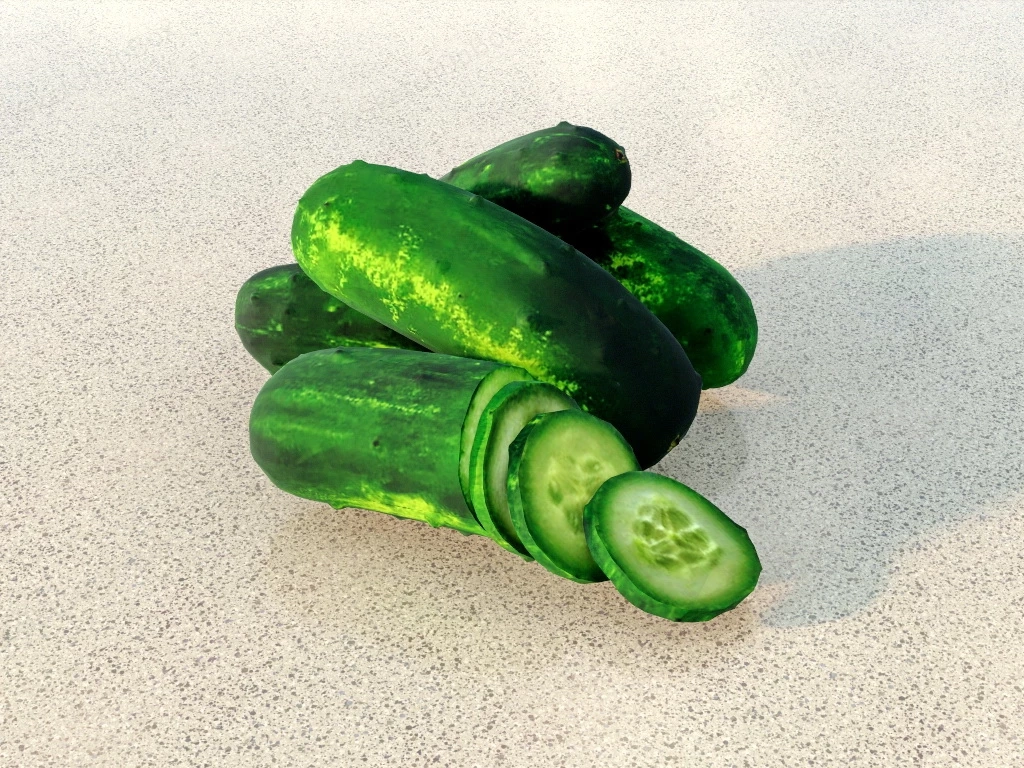 Fresh Cucumbers sketchup model preview - SketchupBox