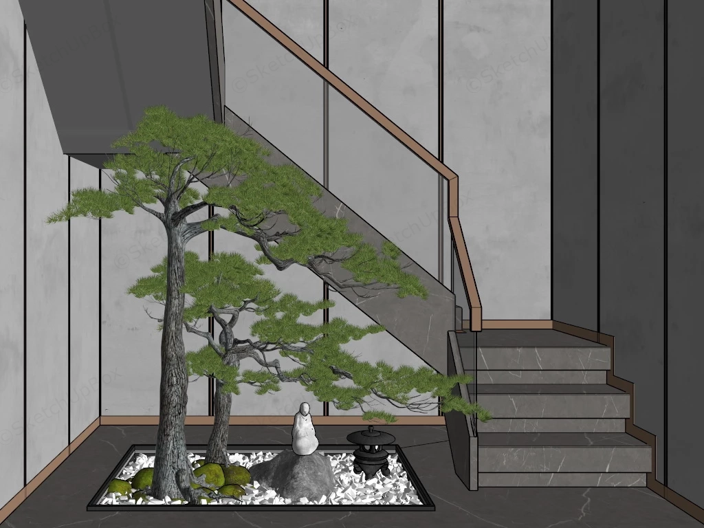 Under Stair Garden Design sketchup model preview - SketchupBox