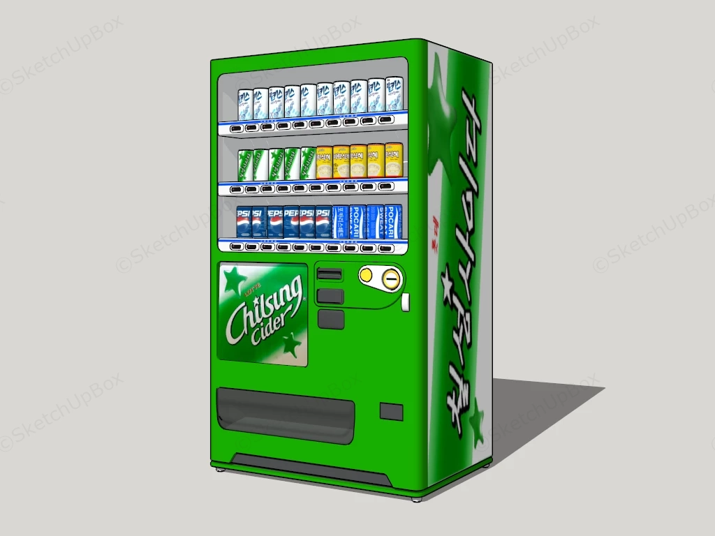 Drink Vending Machine sketchup model preview - SketchupBox