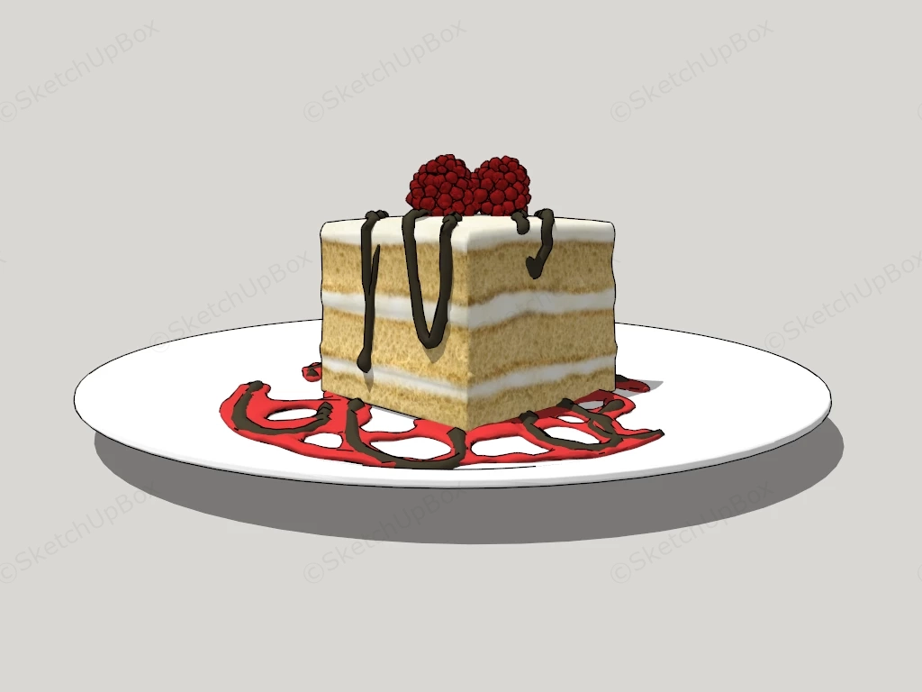 Raspberry Jam Cake sketchup model preview - SketchupBox