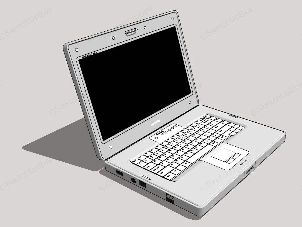 Old Compaq Laptop sketchup model preview - SketchupBox